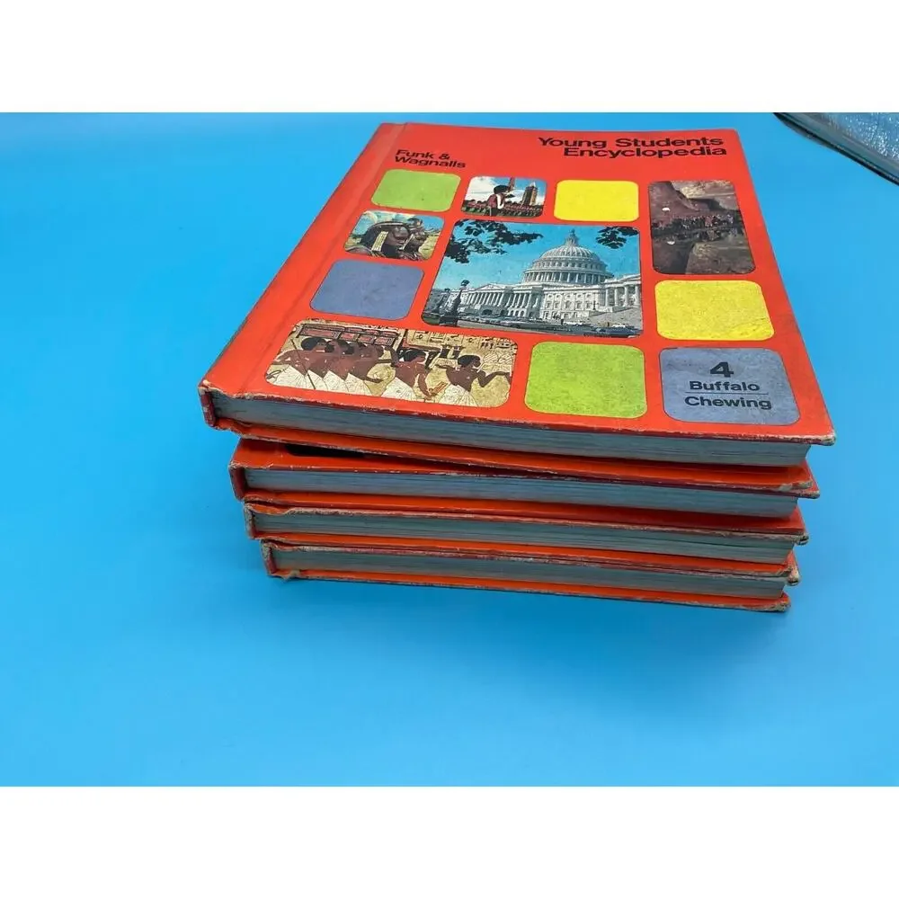 Funk‎ & Wagnalls Young Students Full Encyclopedia Vol. 1,2.3,4 ( 1972-1973) VTG